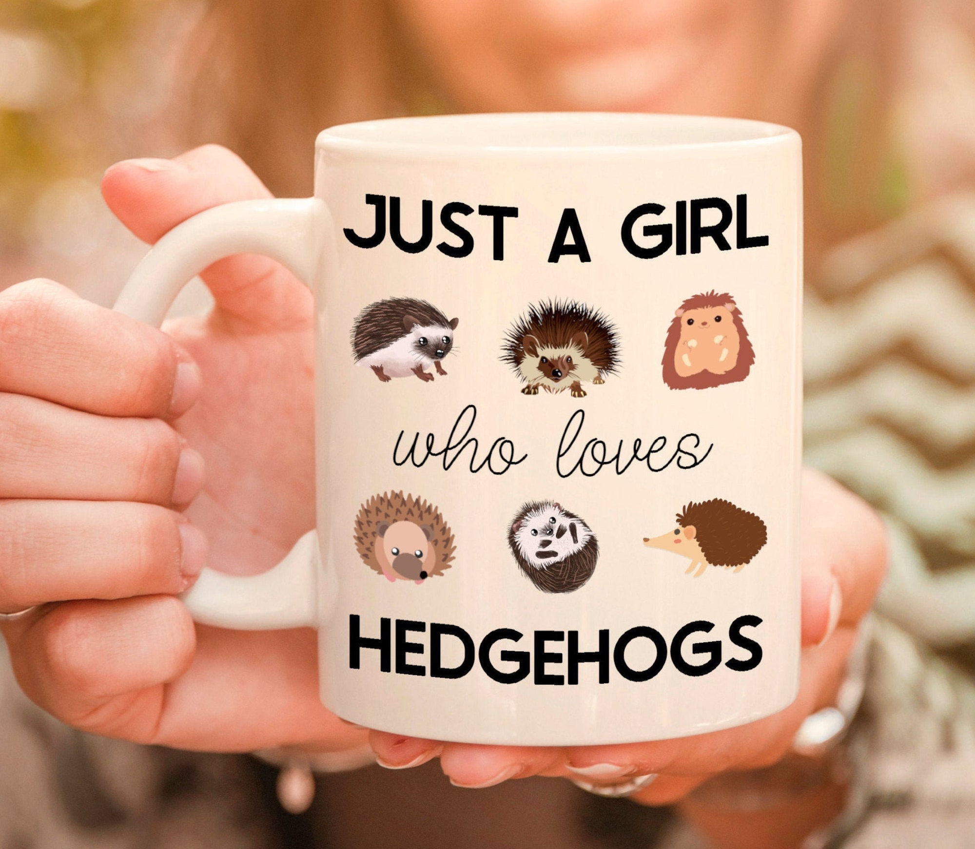Discover Just a Girl Who Loves Hedgehogs Mug