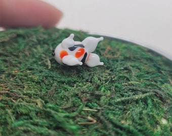 Fairy garden white koi fish, micro miniature, fairy garden accessory, tiny koi fish, miniature fish, fairy garden pond, MTO