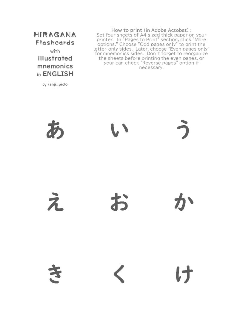 HIRAGANA FLASHCARDS Illustrated Memorizing Techniques In ENGLISH hiragana-flashcards-illustrated-memorizing-techniques-in-english