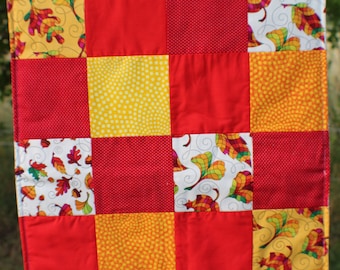 Doll Quilt Autumn Leaves