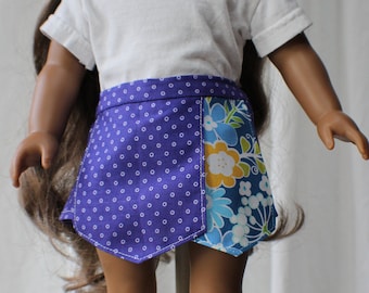 Skort to fit 18" dolls such as American Girl Dolls