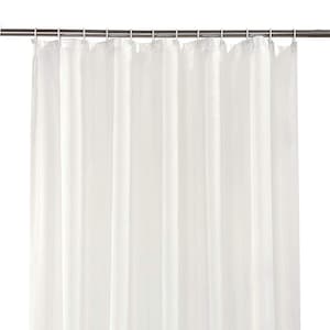 Plain Cream Shower Curtain With 12 Ring Hooks Off White Ecru Ivory