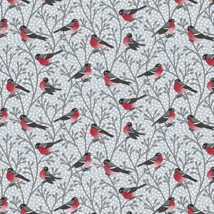 Tovaglia in PVC Robin Grey, Polka Dot Stem Boccioli Foglie di vite Rosso Nero Bianco, Natale Copertura festiva Protezione Idee artigianali Pulisci con un panno