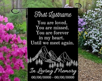 Memorial Garden Flag, Loss of mother Garden Decoration, Loss of father, Loss of Son, Loss of Daughter, Graveside memorial, Infant Loss,