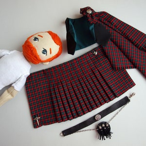 Scotsman doll with a beard, Kilt boy doll image 10