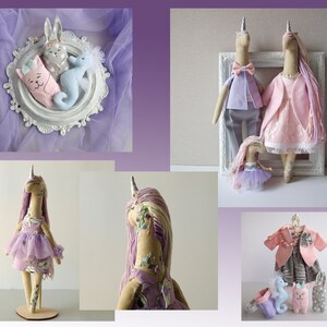 Individual order with all your wishes, Custom design mermaid doll, unicorn doll, doll set image 8