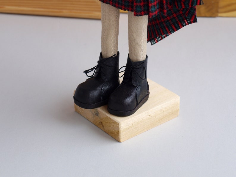 Scotsman doll with a beard, Kilt boy doll image 7