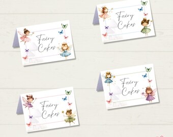 Fairy Party Food Tent Labels: Woodland Decorations (Digital Download)