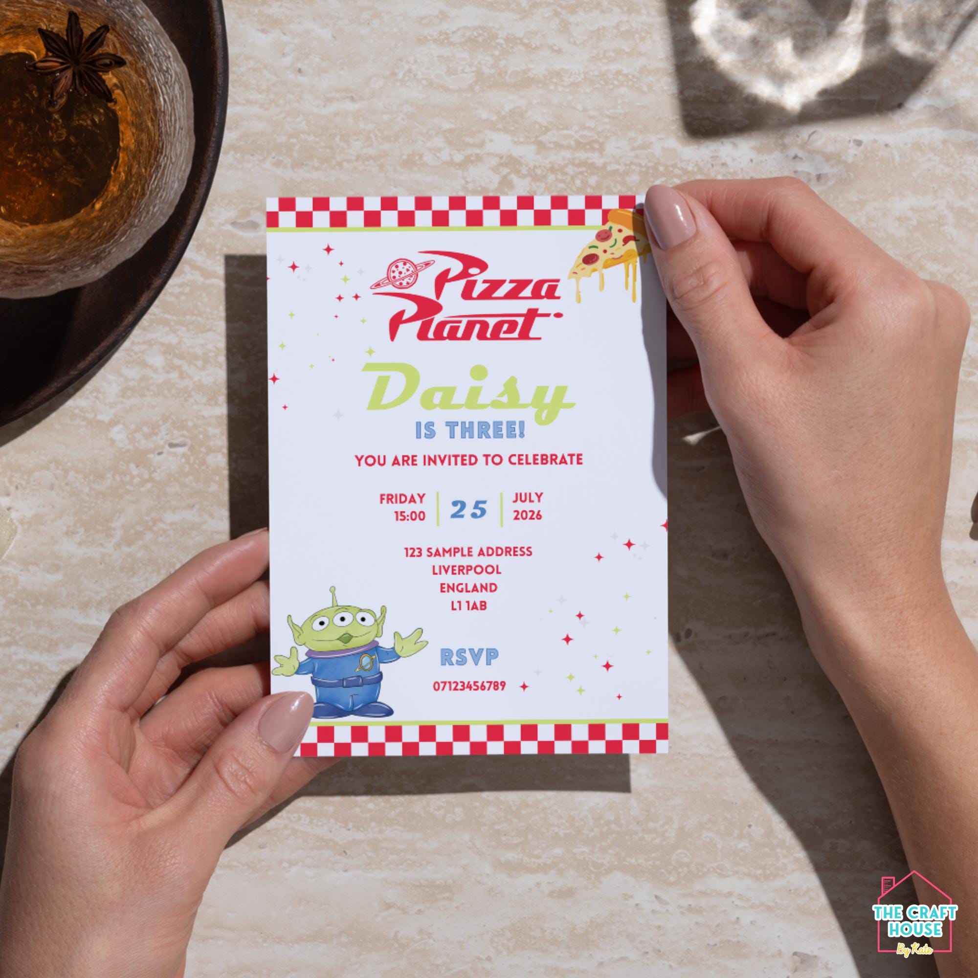 Pizza Planet | Birthday Party Invitation (digital Download) - Etsy