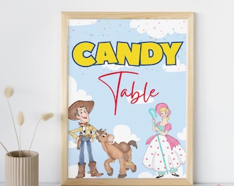 Toy Story Candy Table Sign | Birthday Party Decor (Digital Download)