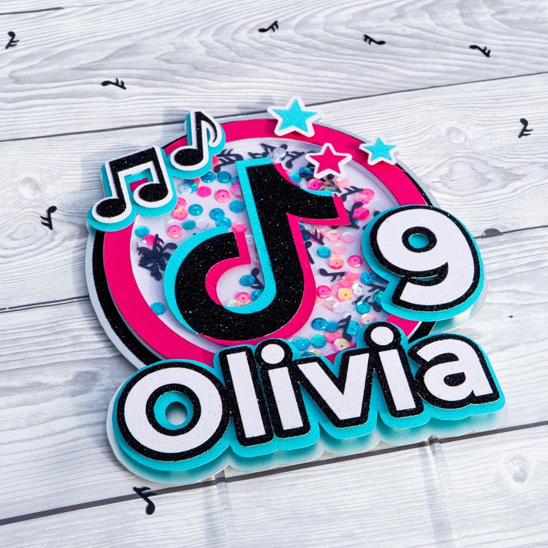 Tiktok Shaker Cake Topper 3D Tik Tok Themed Cupcake Topper - Etsy UK