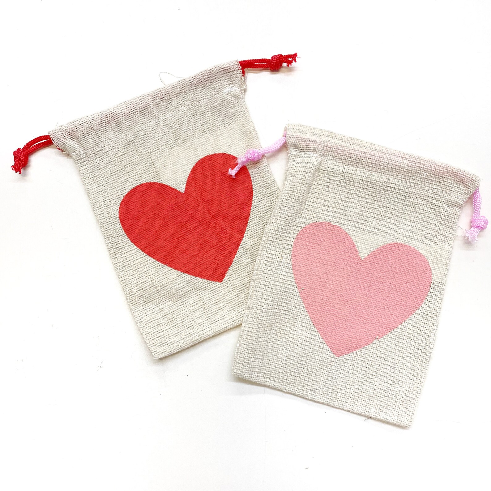 Customized heart gift bags Etsy