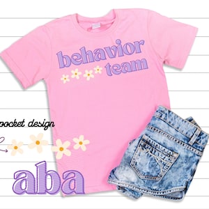 Behavior team PNG with sleeve design, ABA png, RBT png, Behavior png, therapy png