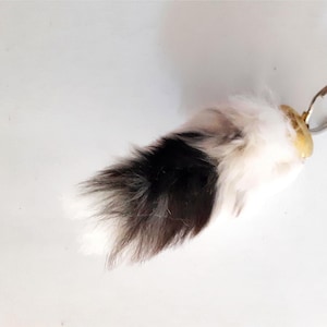lucky bunny tail key chain