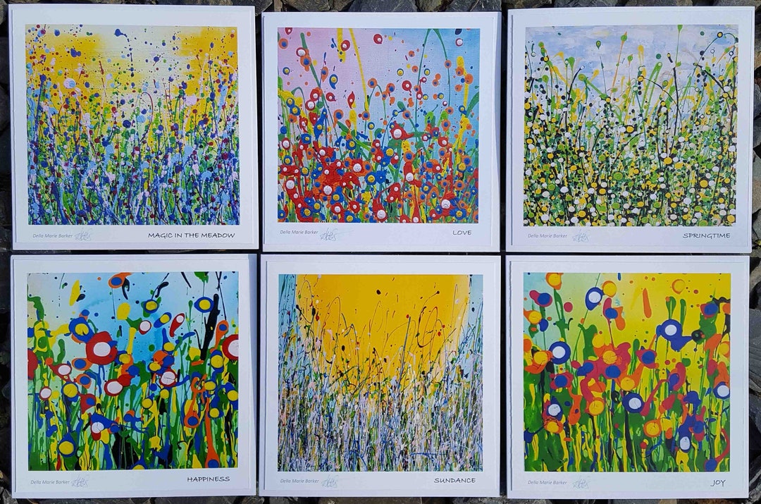 Pack of Greeting Cards Blank Greeting Cards Art Greeting Etsy UK