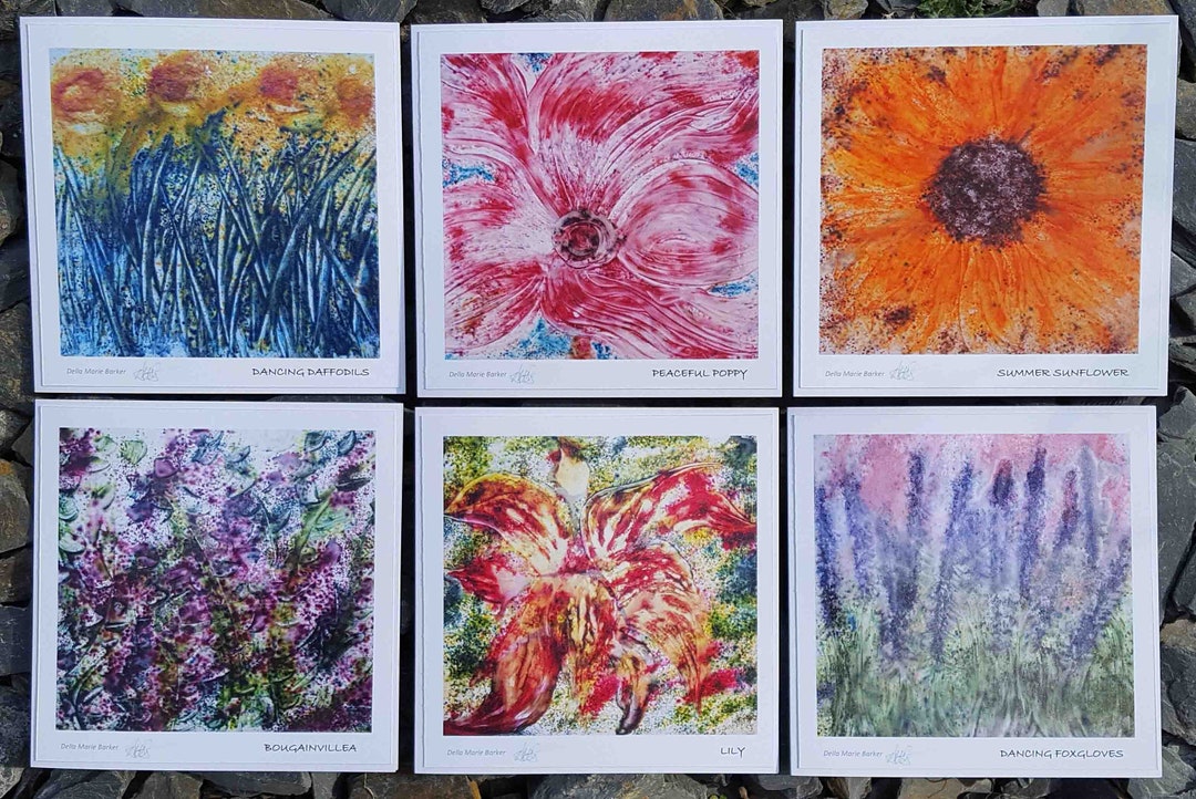 Pack of Greeting Cards Blank Greeting Cards Art Greeting Etsy UK