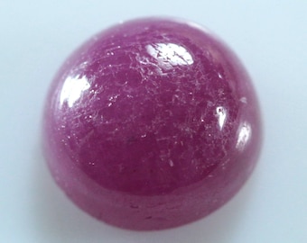 1.37 Carats Natural Ruby Cabochons. 6x6 MM Round Shape. Calibrated Stone.  Loose Gemstone. Elegant Color.