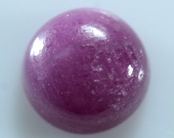 1.19 Carat African Ruby Cabochon, 6mm Round Loose Gemstone