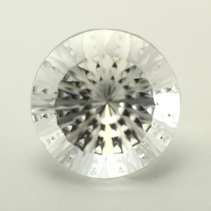 Faceted Crystal Quartz Round, Helix Cut (8-20 MM)