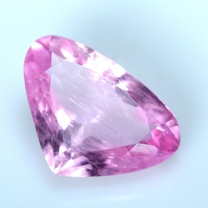 3.15 Carats Natural Pink Tourmaline Faceted. Size 9x13 MM. Heart Shape. Calibrated Stone. Glowing Color. Loose Gemstone.