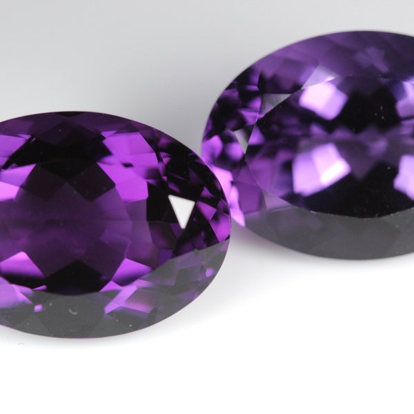 Natural  Amethyst Normal Cut 18x13 MM Oval. Callibrated Stone. Sparkling Stone. Price Per Stone. Loose Gemstone.