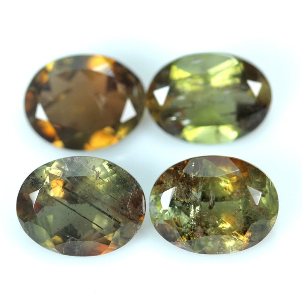 Natural Andalusite Faceted. 5x4 To 10x8 MM Size Oval Shape. Calibrated Stone. Price Per Piece. Loose Gemstone.