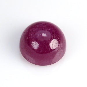 2.34 Carat Natural Ruby Cabochons. 7 MM Round Shape. Calibrated Size.  Loose Gemstone. Elegant Color.