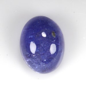 2.95 Carats! Blue Color Tanzanite Cabochon. 9x7 MM Oval Shape. Cabochons. Loose Gemstone.