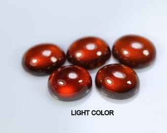 Red Orange Hessonite Garnet Cabochon - Oval Gemstone (7x5 - 18x13 MM)