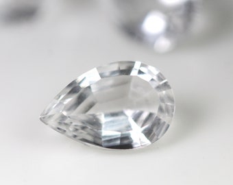 Spider Web Cut! Natural Crystal Quartz 12x8 MM Pear Shape. Price Per Piece. Jewelry Making. Loos Gemstone.