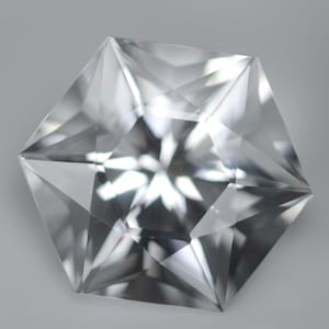 Faceted Crystal Gemstone, Hexagon Calibrated Stone (8-20 MM)