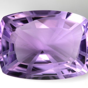 17.56 Ct. Natural Purple Amethyst Faceted. 20x15 MM Cushion.Fancy Cut. Calibrated Stone. Cushion Shape. Loose Gemstone.