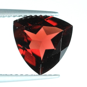 Natural Red Garnet Faceted. 8 To 11 MM Trillion Shape. Callibrated Stone. Price Per Piece. Deep Color. Loose Gemstone.