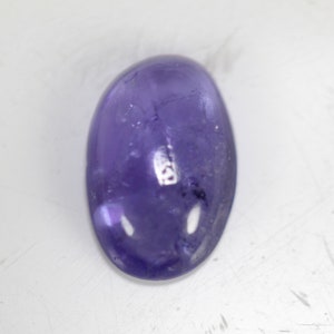 1.55Carats! Blue Color Tanzanite Cabochon. 9x6 MM Oval Shape. Cabochons. Calibreted Size. Loose Gemstone.