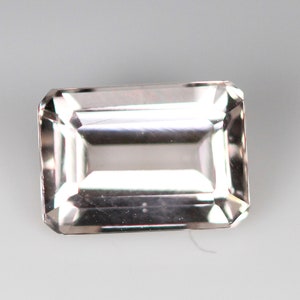 1.10 Carats! Peach Color Morganite Faceted 7x5 MM Octagon Shape. Calibrated Size .Loose Gemstone.