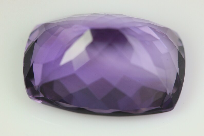 Loose Gemstone. 18.72 Carat Sparkling Stone.Price Per Piece Natural Purple Amethyst Faceted 20x15 MM Calibrated Size