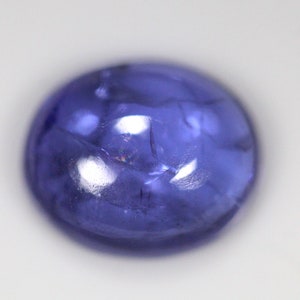 2.98 Carats! Blue Color Tanzanite Cabochon. 10x8 MM Oval Shape. Cabochons. Loose Gemstone.