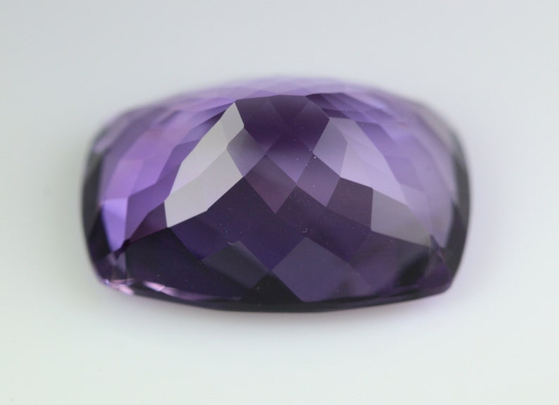 Loose Gemstone. 18.72 Carat Sparkling Stone.Price Per Piece Natural Purple Amethyst Faceted 20x15 MM Calibrated Size