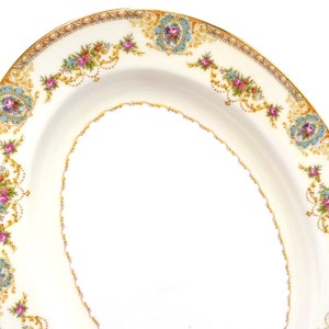 Vintage Floral Noritake China Large Oval Serving Platter 16” |  Coypel