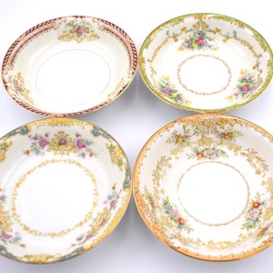 Vintage Dessert Bowls, Fruit & Berry Bowls, Sauce Bowls Mismatched China