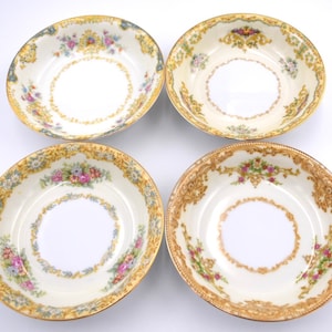 Vintage Dessert Bowls, Fruit & Berry Bowls, Sauce Bowls Mismatched China