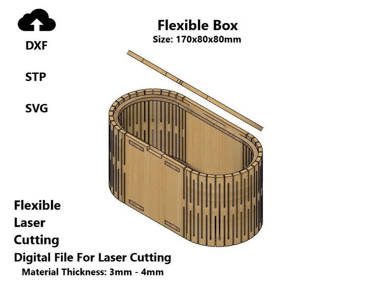 Box With Lid - Laser Cut Files Svg Dxf Vector - Etsy