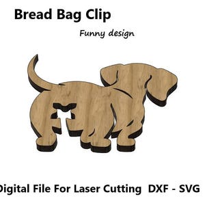 Cliphouder broodzak - lasersnijden bestanden SVG DXF Vector Cut Plan