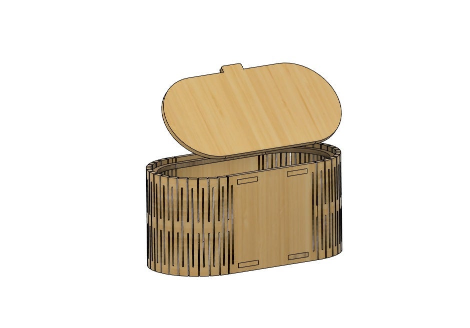 Box With Lid - Laser Cut Files Svg Dxf Vector - Etsy