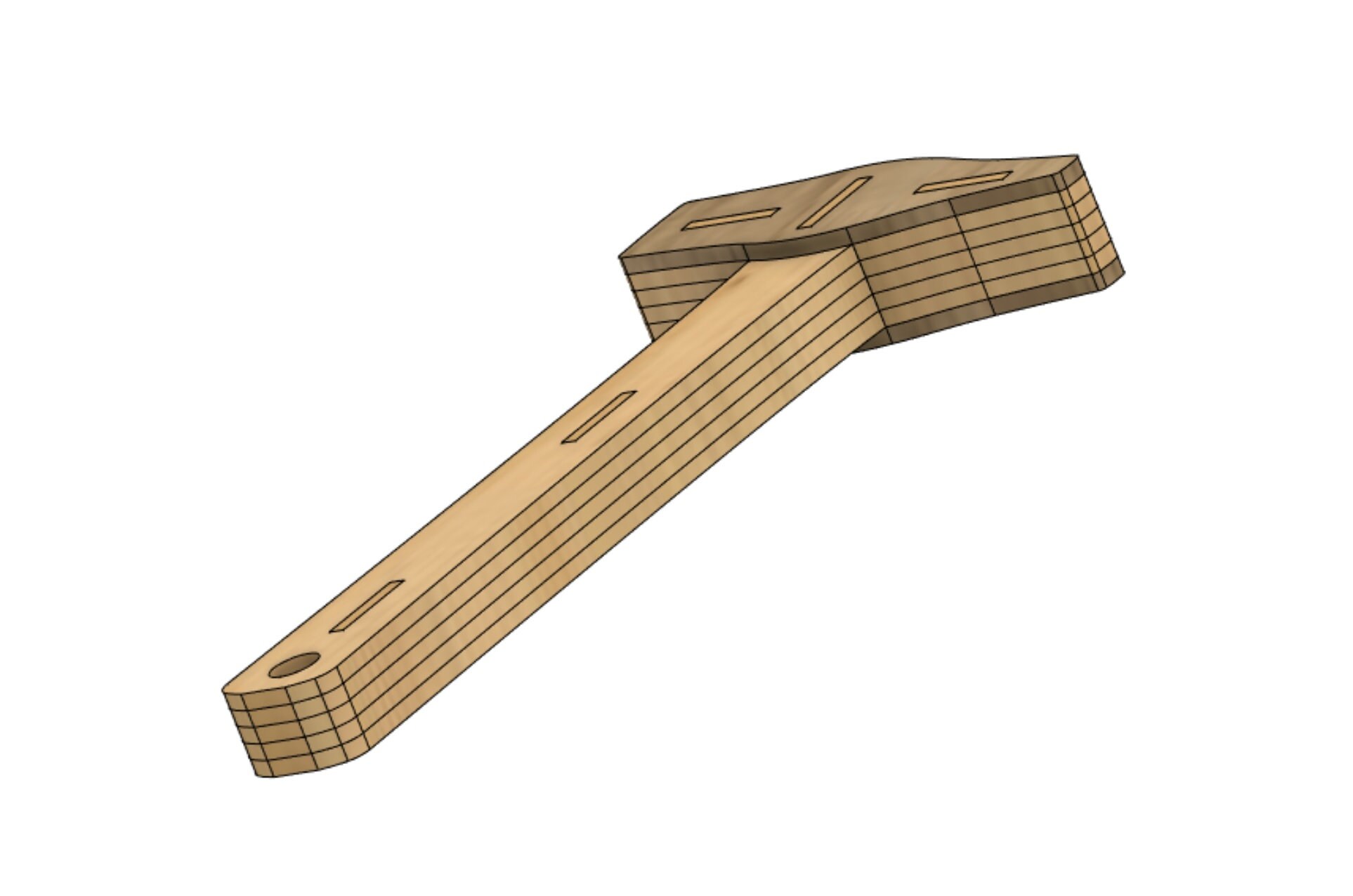 Wooden Hammer Hand Tool - Laser Cutting Digital File Dxf Svg Workshop ...