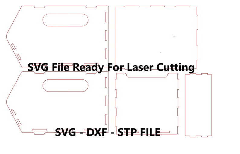 Storage Box Tool Holder - Laser Cut File SVG DXF Vector - Organizer Bin ...