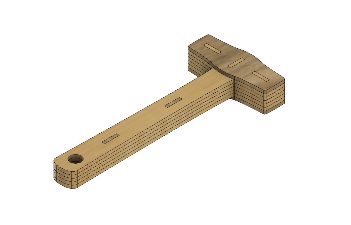 Wooden Hammer Tool - Laser Cut File Dxf Svg Cut Plan Digital Files - Etsy
