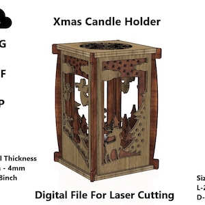 Candelabro de lámpara Archivo digital cortado con láser SVG DXF Vector Lámpara de noche Linterna