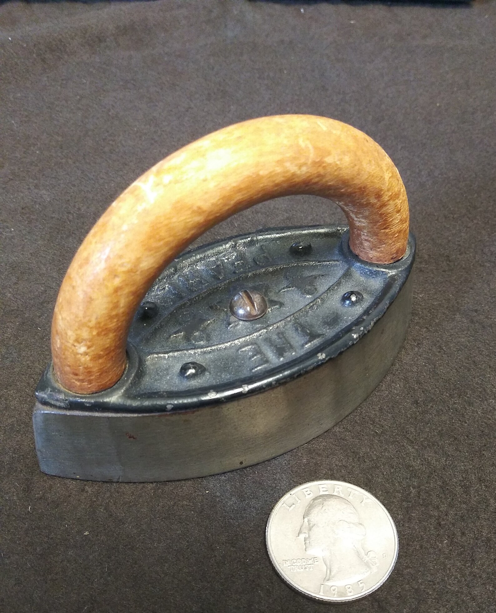 Antique Mini Sad Iron The Pearl Stainless Steel Etsy