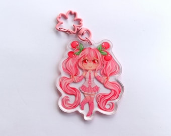 Hatsune Miku/Sakura Miku Double-sided Charm 7cm/2.8in.